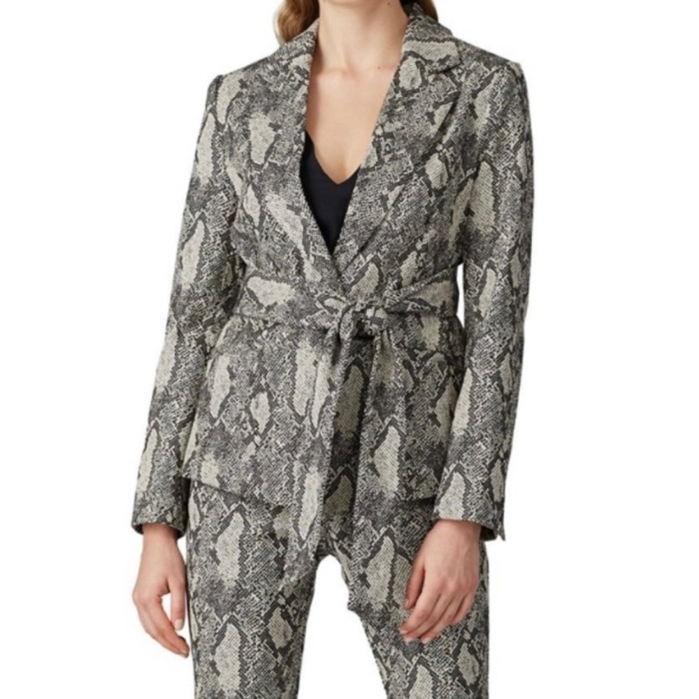 New Size S Rachel Roy Snakeskin-print Jacket
